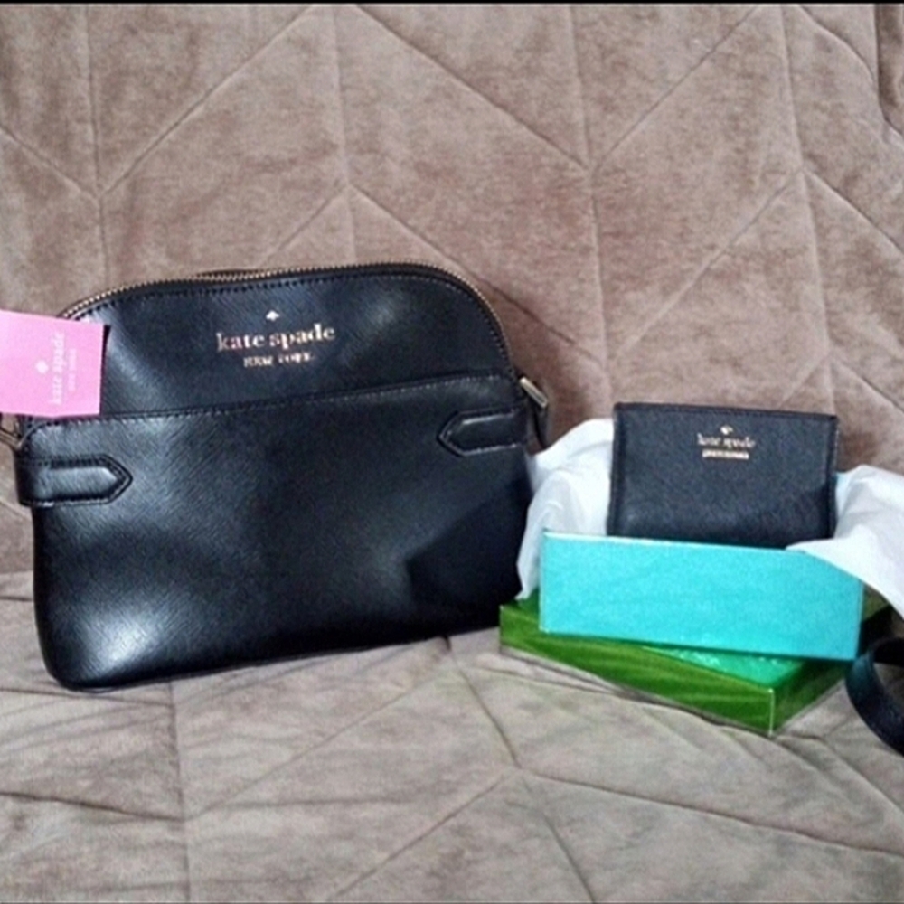 Kate Spade Crossbody NWT & Cardholder EUC Bundle